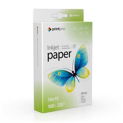 Фотопапір глянець 230 г/м 10x15 (100 л) PGE2301004R PrintPro PGE2301004R фото
