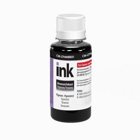 Чорнило для Canon GI-490 PIXMA Pigment Black (100 мл) CW-CP490BK01 ColorWay CW-CP490BK01 фото