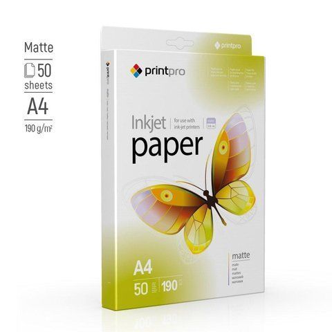Фотопапір матів. 190 г/м A4 (50 л) PME190050A4 PrintPro PME190050A4 фото