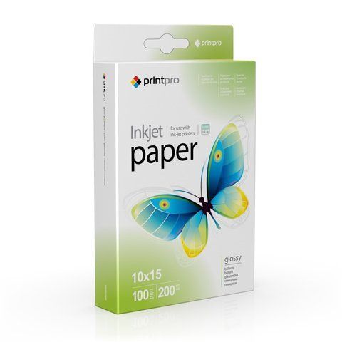 Фотопапір глянець 200 г/м 10x15 (100 л) PGE2001004R PrintPro PGE2001004R фото