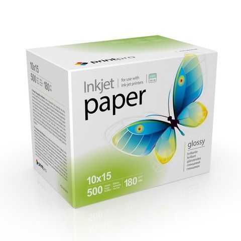 Фотопапір глянець 180 г/м 10x15 ( 500 л) PGE1805004R PrintPro PGE1805004R фото