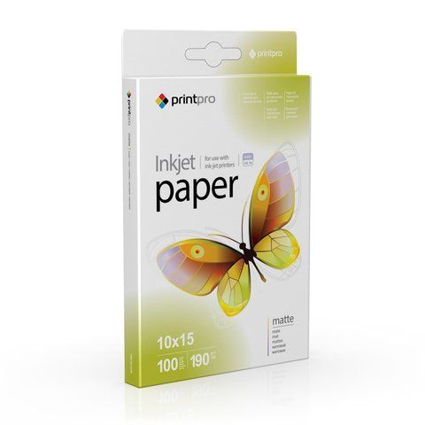 Фотопапір матів.190 г/м 10х15 (100 л) PME1901004R PrintPro PME1901004R фото