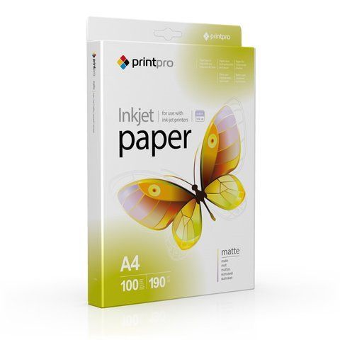 Фотопапір матів. 190 г/м A4 (100 л) PME190100A4 PrintPro PME190100A4 фото